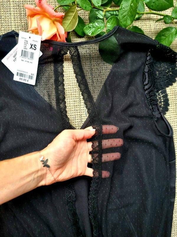 Donna Passionata Tutina Nera Satin XS