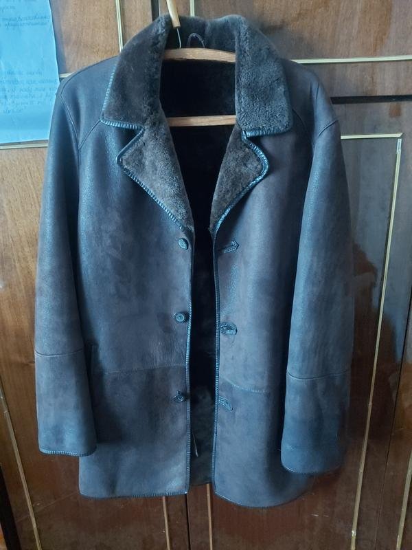 Мужская Khan & Pace Дублёнка Бордовая 40 /L / 48