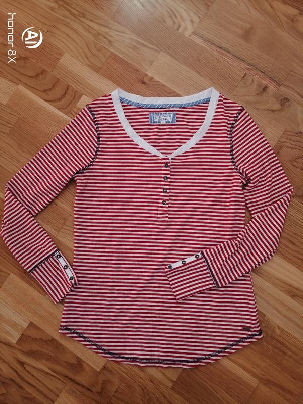 Women Matalan Striped Top Red Viscose 36