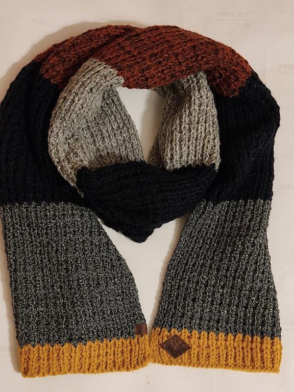 Women Camel Active Scarf Grey Acrylic One size