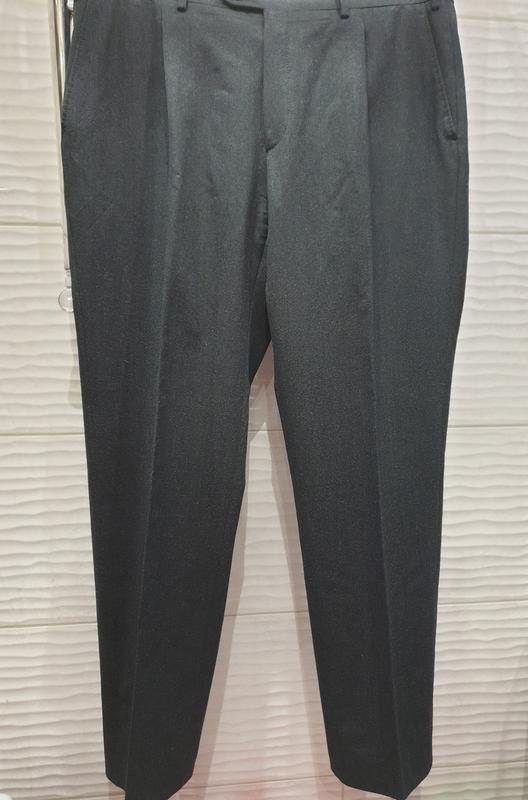Мужской Brioni Брюки Серый Шерсть 56