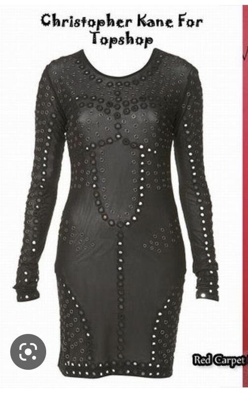 Женское Christopher Kane Платье Чёрный 34 / XS /