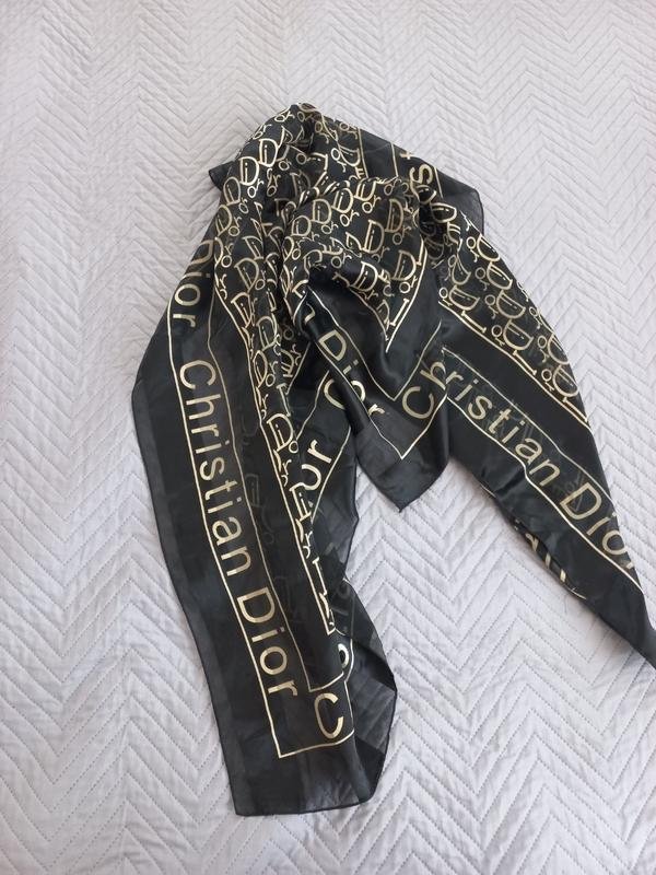 Femme Christian Dior Écharpe Noire Taille Unique