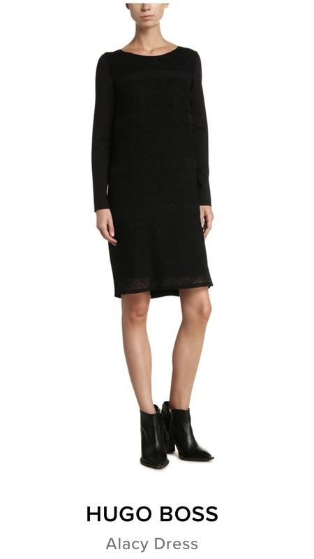 Women BOSS Orange Dress Black 36 / S / 44