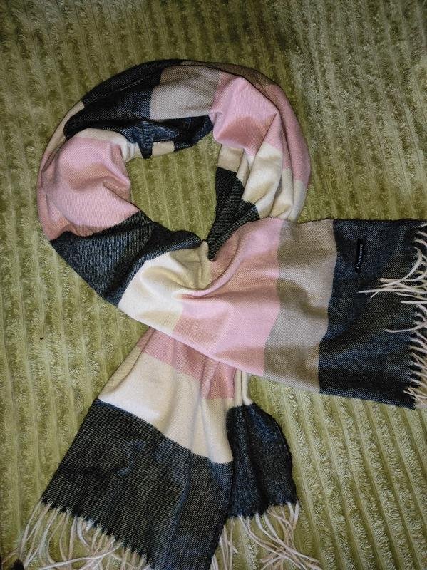 Femme Cacharel Écharpe Rose Cachemire Taille