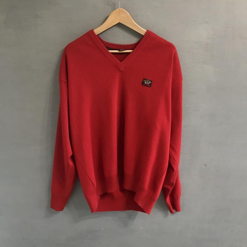 Мужской Paul & Shark Свитер Красный Акрил 44 / XXL