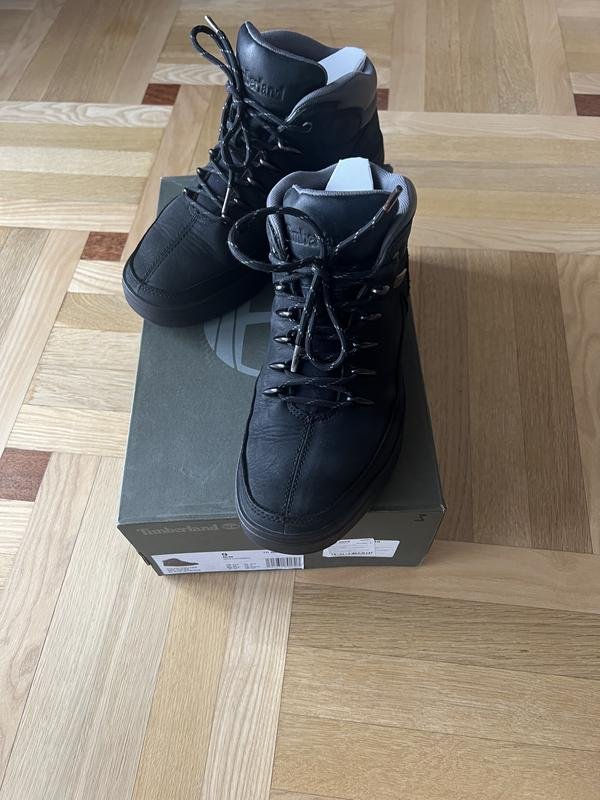 Men Timberland Boots Black Nubuck 43