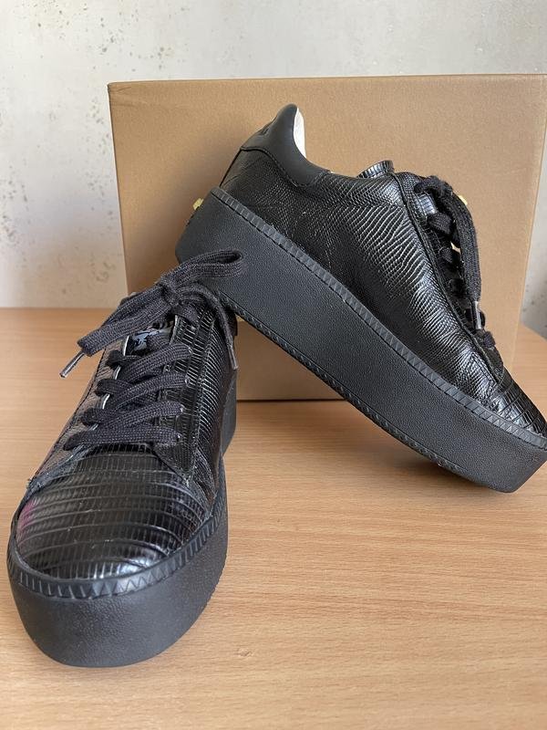 Femme Ash Talons Noir Cuir 38