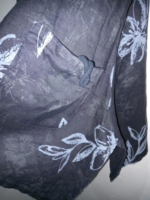 Женский Luigi Moda Платье Чёрный Лен 36