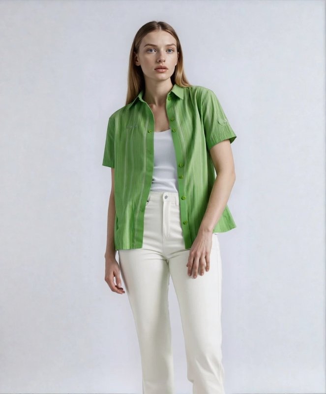 Damen Mammut Hemd Grün Polyester 34