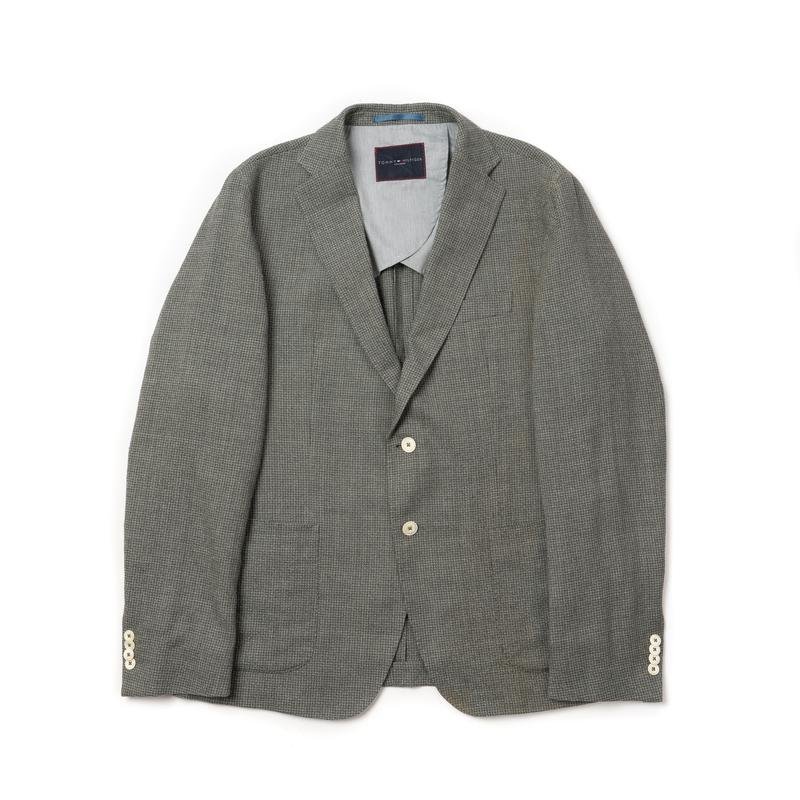 Uomo Tommy Hilfiger Blazer Grigio Lana 50