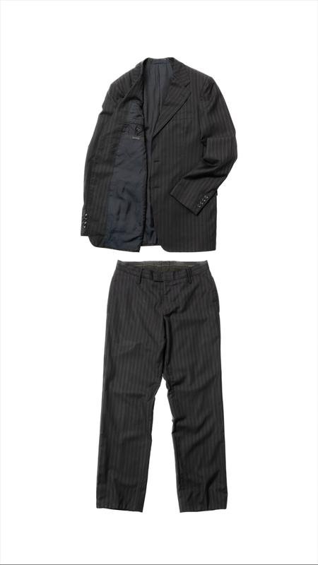 Herren Gucci Anzug Schwarz Wolle 48