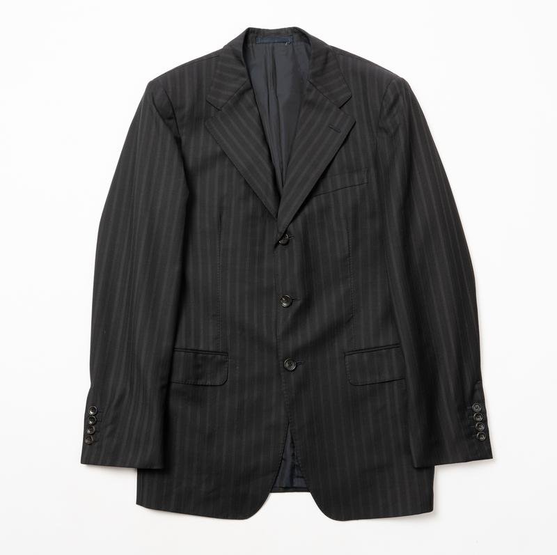 Herren Gucci Anzug Schwarz Wolle 48