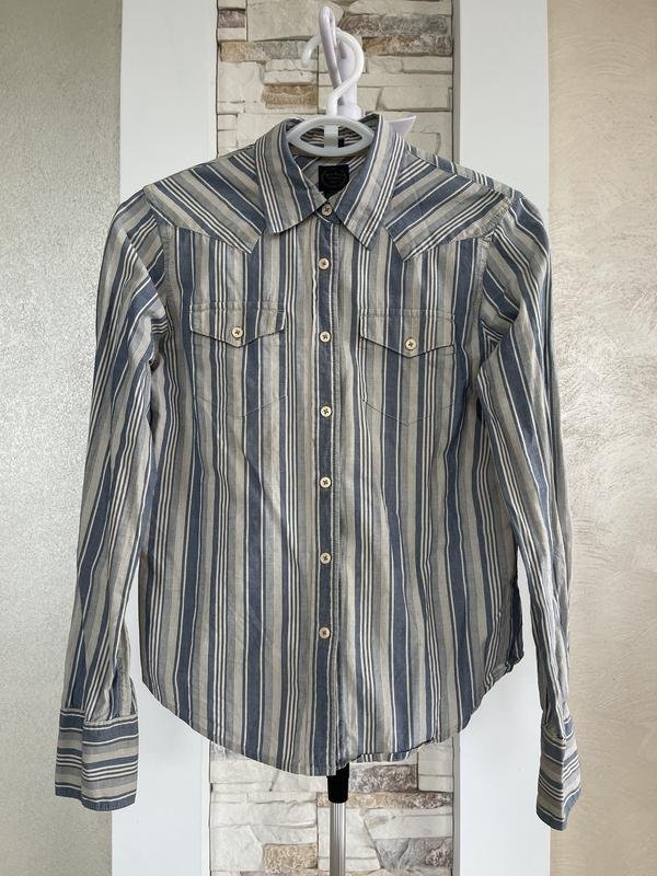 Женская Polo Jeans Рубашка Голубая Хлопок 36 / S /