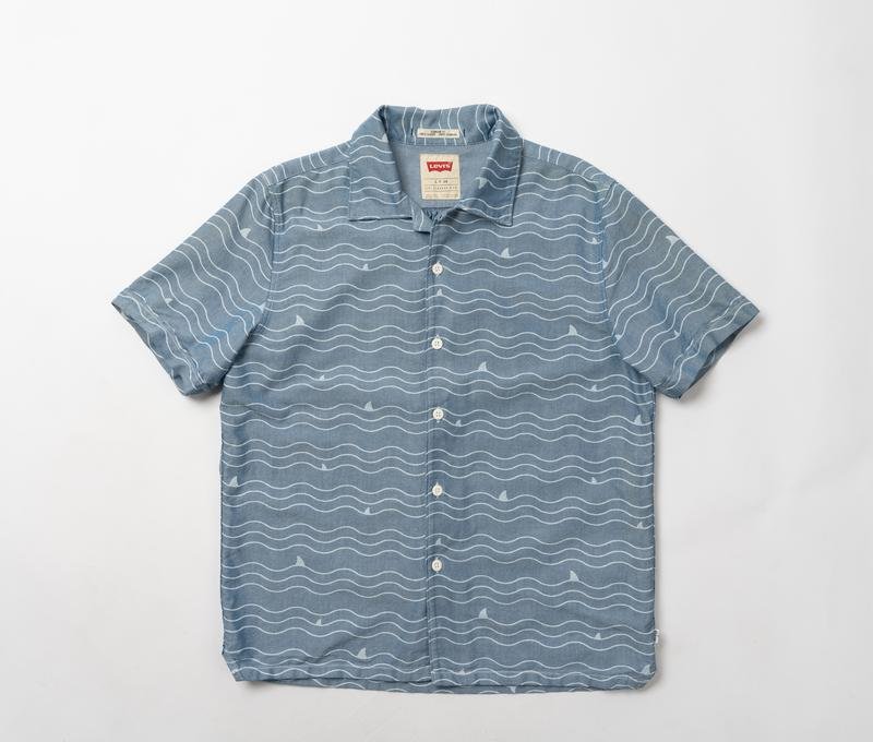 Homme Levi's Chemise Bleu Marine Coton 36 / S / 44