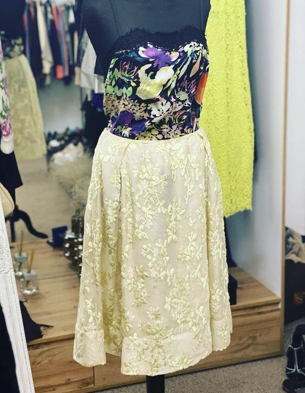 Donna Rochas Gonna Beige Seta 36