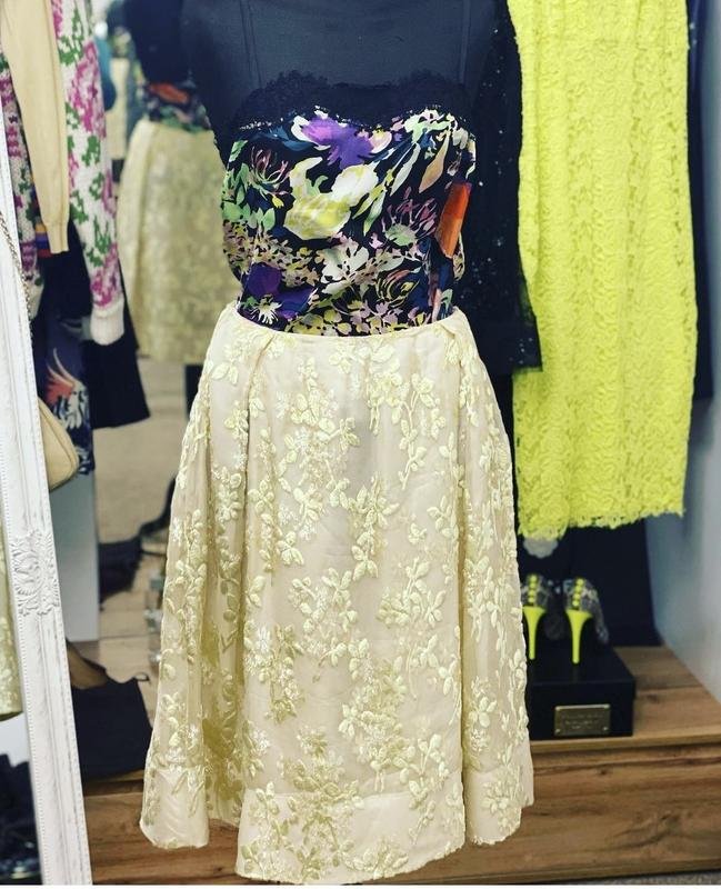 Donna Rochas Gonna Beige Seta 36