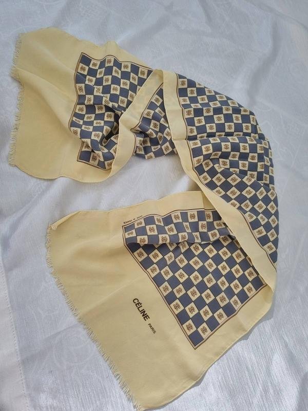 Женский Celine Шарф Бежевый Шелк One size