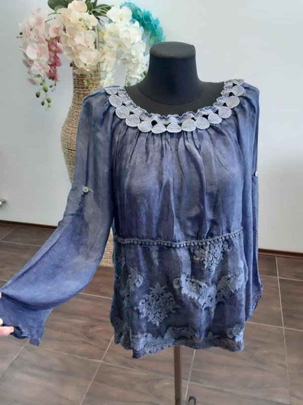 Damen Ballin Hemd Blau Baumwolle 40 / L / 48