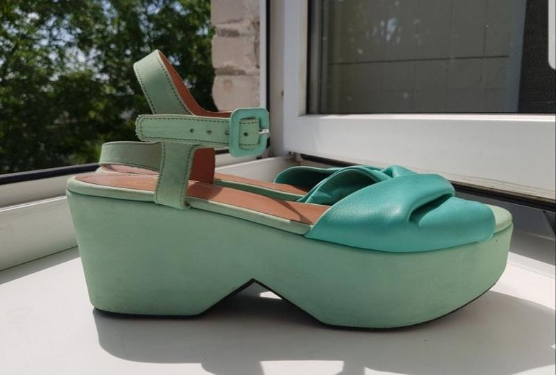 Женские Robert Clergerie Босоножки Бирюзовый 38.5