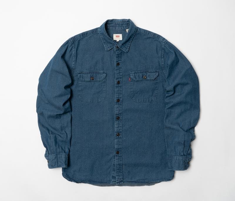 Homme Levi's Chemise Bleu Marine Coton 38 / M / 46