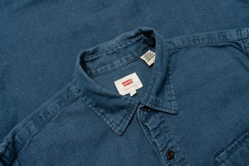 Homme Levi's Chemise Bleu Marine Coton 38 / M / 46