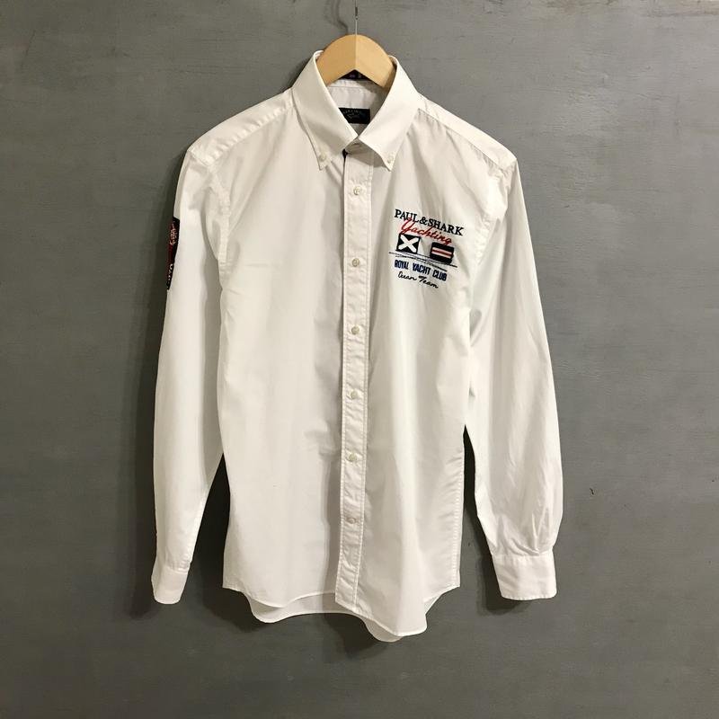 Homme Paul & Shark Chemise Blanche Coton 38 / M /