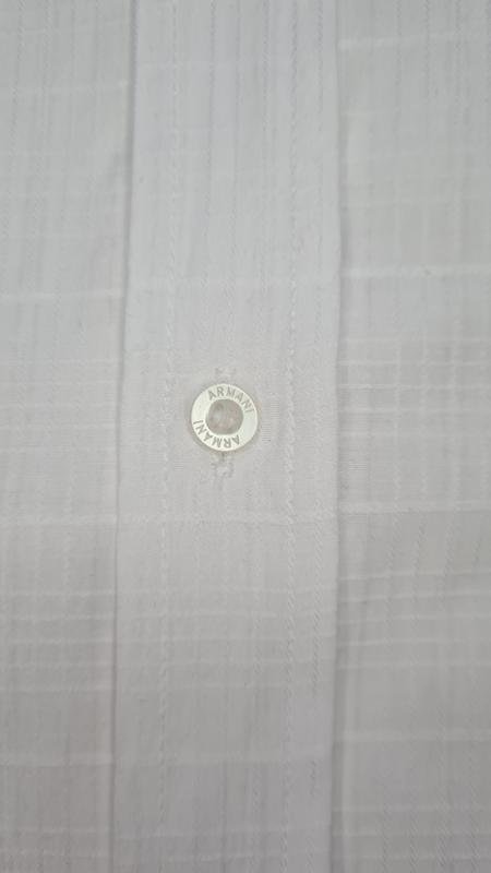 Мужской Armani Collezioni Рубашка Белый Хлопок 38