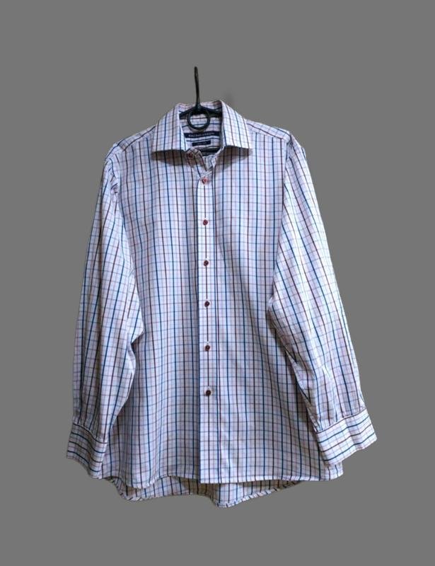 Uomo Germano Zama Camicia Bianca Cotone 44 / XXL /