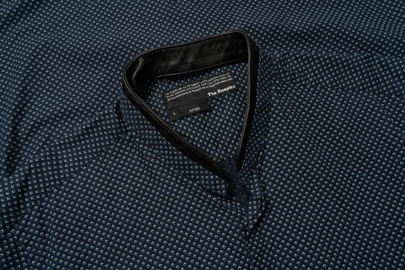 Herren The Kooples Hemd Marineblau Baumwolle 40 /L