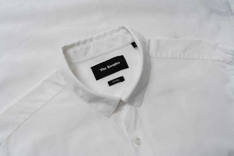 Herren The Kooples Hemd Weiß Baumwolle 40 /L / 48