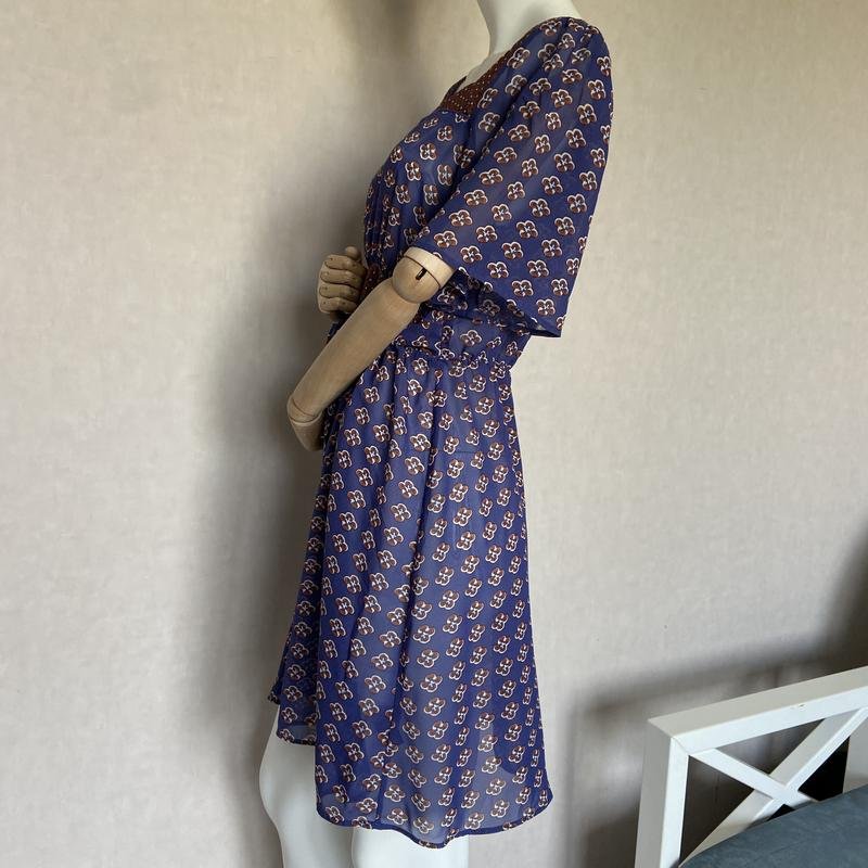 Femme George Robe Bleu Marine Polyester 38 / M /