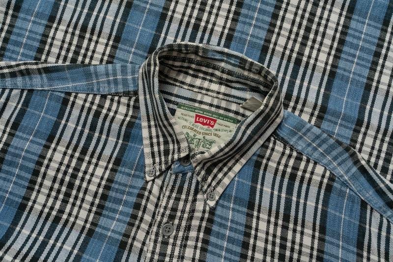 Homme Levi's Chemise Bleu Marine Coton 38 / M / 46