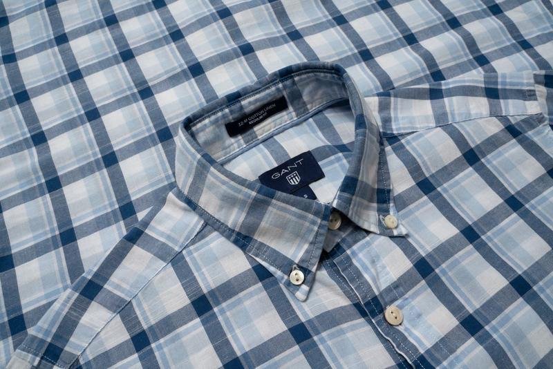 Uomo Gant Camicia Blu Navy Cotone 36 / S / 44