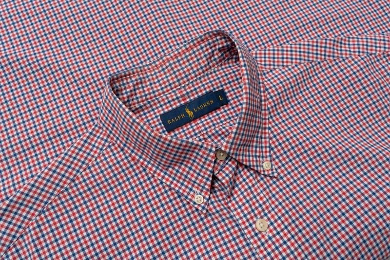 Men Ralph Lauren Shirt Red Cotton 40 /L / 48