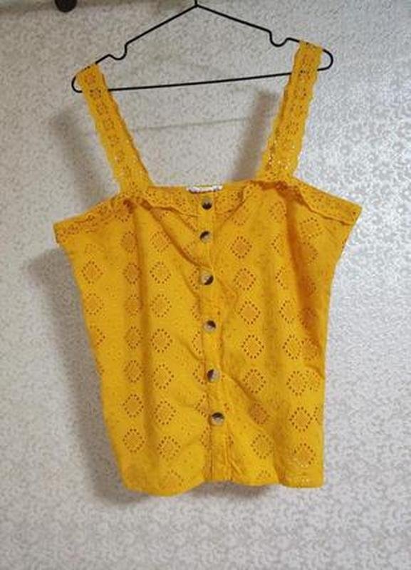 Women Matalan Shirt Orange Cotton 40 / L / 48