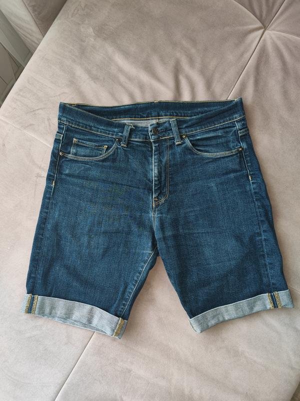 Мужские Carhartt WIP Шорты Тёмно-синие 29 / S / 42