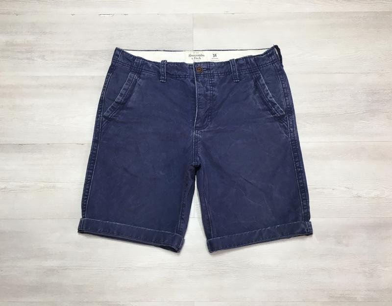 Мужские Abercrombie & Fitch Шорты Тёмно-синие 34
