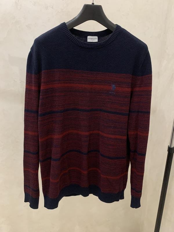 Мужской U.S. Polo Assn Свитер Бордовый 40 /L / 48