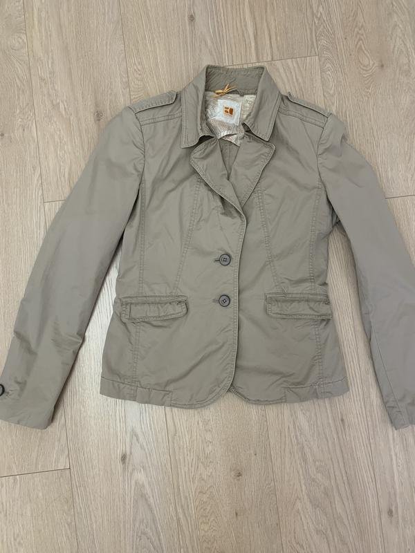 Women BOSS Orange Blazer Beige Cotton 36 / S / 44
