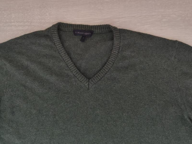 Мужской J Hart Bros Свитер Хаки Шерсть 36 / S / 44