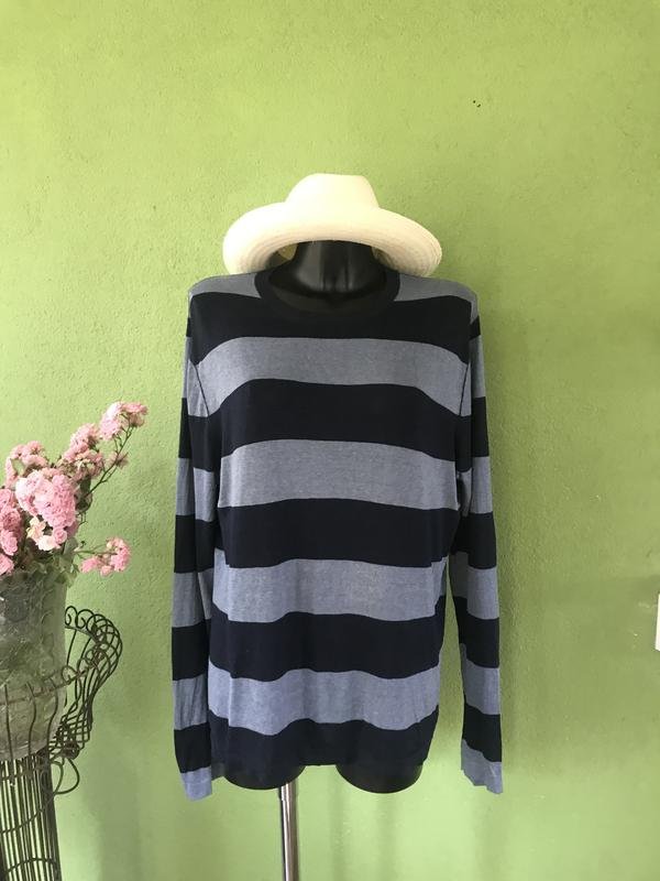Homme Banana Republic Pull Bleu Marine Soie/Lin
