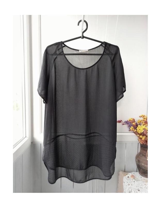 Women Custommade Shirt Black Silk 38 / M / 46