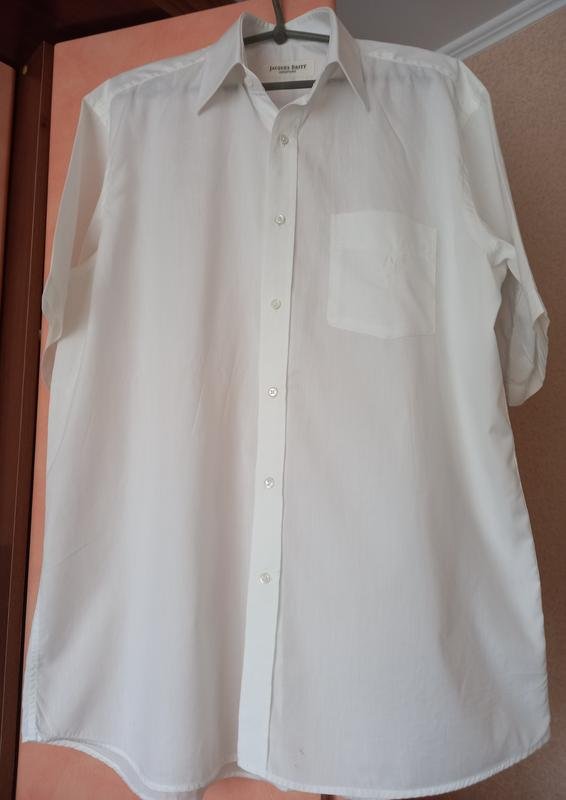 Homme Jacques Britt Chemise Blanche Coton 44 / XXL