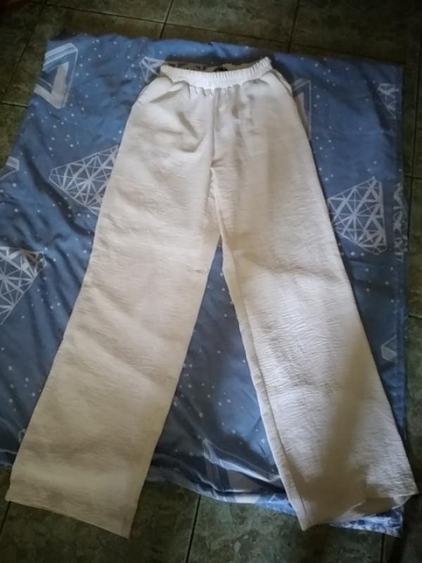 Donna Farah Pantaloni Bianchi Poliestere 36 / S /