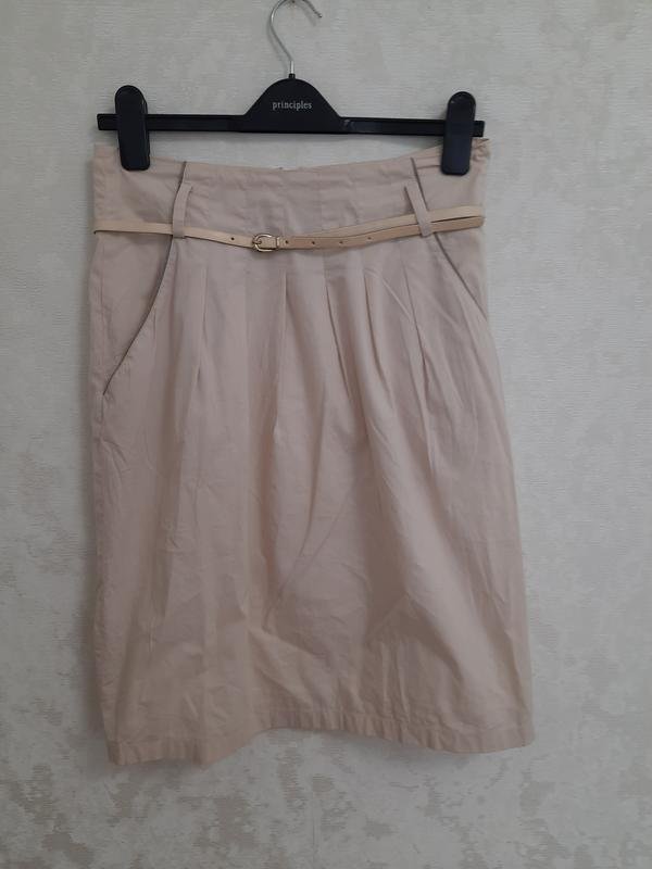 Damen Fabiana Filippi Rock Beige Baumwolle 36 / S