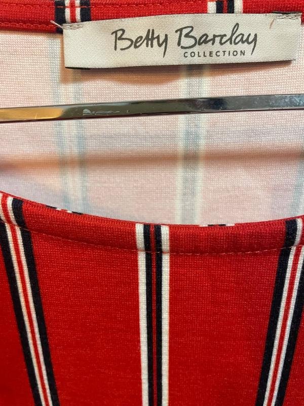 Damen Betty Barclay Kleid Rot Viskose 42 / XL / 50