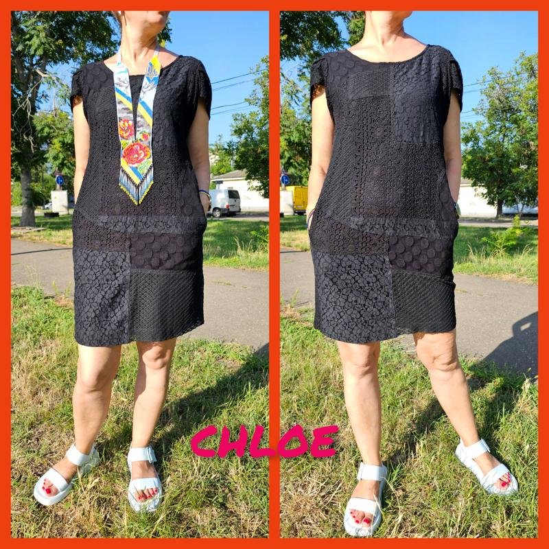Женский See By Chloe Платье Чёрный Вискоза 36