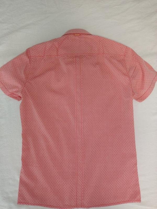 Men BOSS Orange Shirt Red Cotton 36 / S / 44