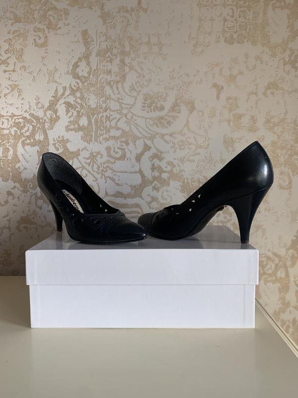 Damen Anya Hindmarch Absätze Marineblau Leder 37